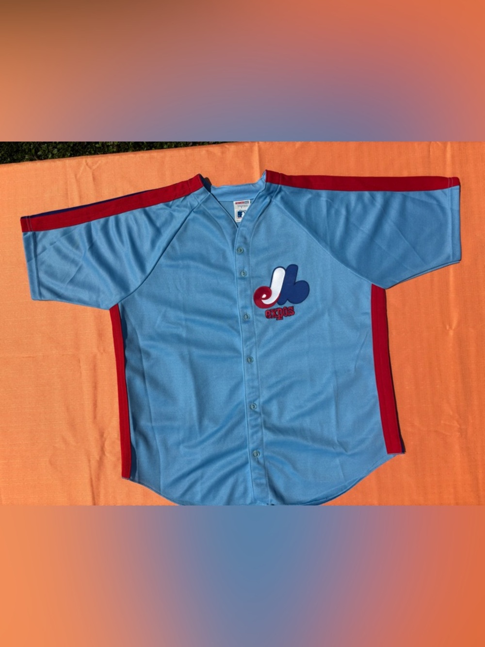 CCM Montreal Expos Powder Blue Baseball Jersey